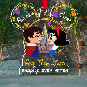 Personalized Gifts For Couple Ornament, Cartoon Fairy Tale Couple 01NADT190824 - Ornament - GoDuckee