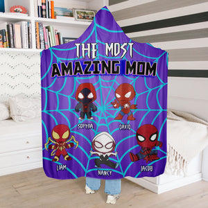 Personalized Gifts For Mom Wearable Blanket The Most Amazing Mom 02TOPU130324 - Blankets - GoDuckee