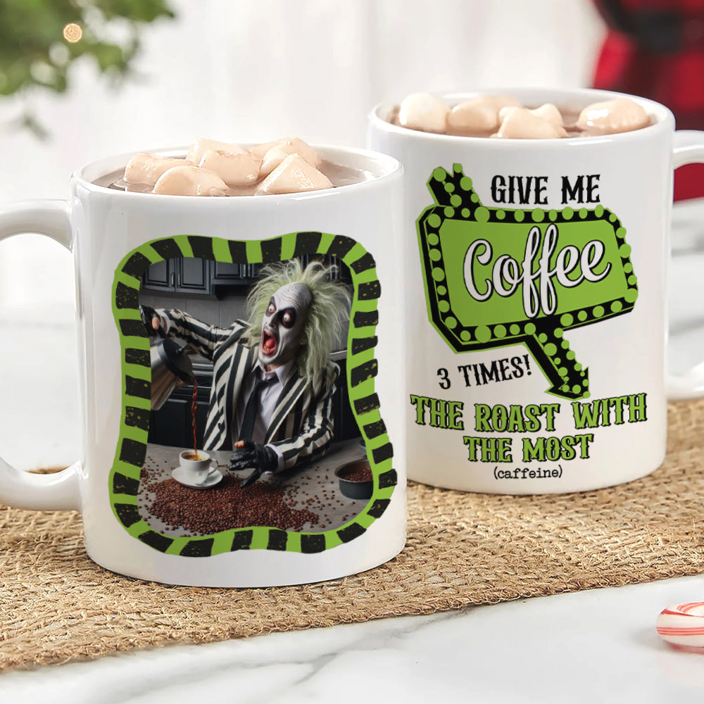 Personalized Gift For Horror Fans Coffee Addict Mug 03qhtn050924 - Coffee Mug - GoDuckee