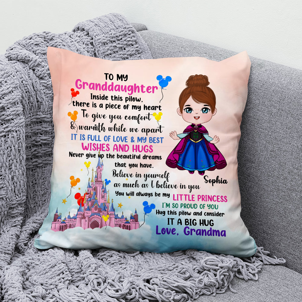 To My Granddaughter, I Am So Proud Of You, Personalized Square Pillow, Gifts For Granddaughter, 03hupo080823ha - Pillow - GoDuckee