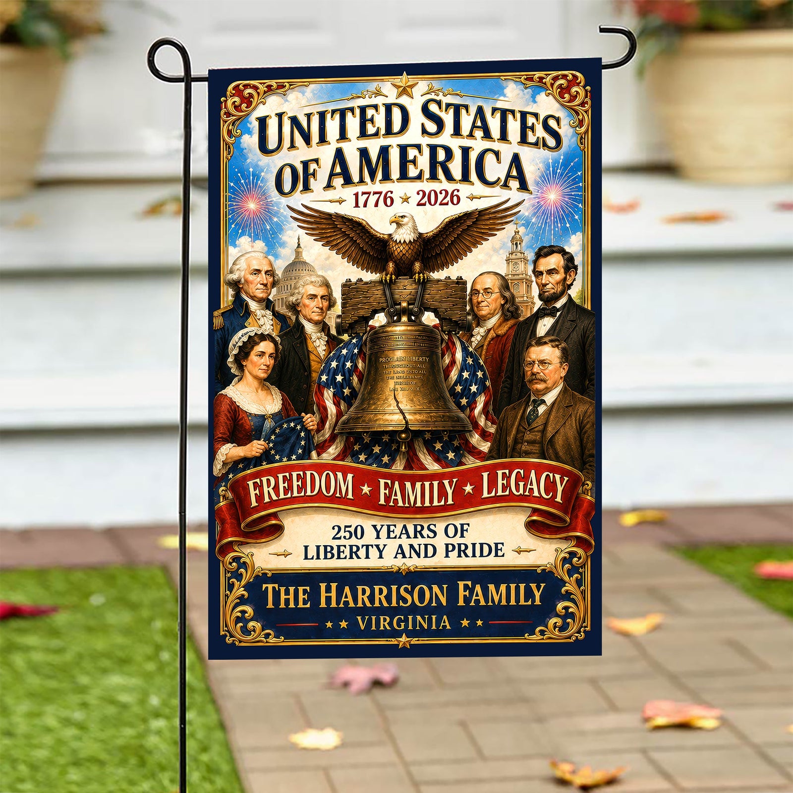 250 Years Of Pride Garden Flag - Personalized Patriotic Gifts 05TYQN270526 - Garden Flag - GoDuckee
