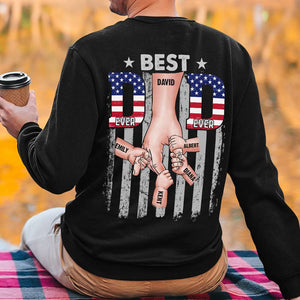 Best Dad Ever, Personalized Shirt, Holding Hands with Dad Shirt, Father's Day, Birthday Gift For Dad - Shirts - GoDuckee