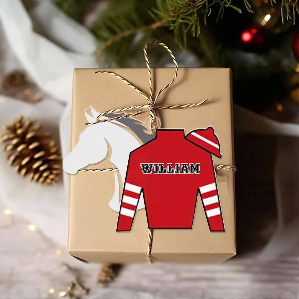 Personalized For Horse Riding Lovers, Christmas Acrylic Ornament 02OHLU171024 - Ornament - GoDuckee