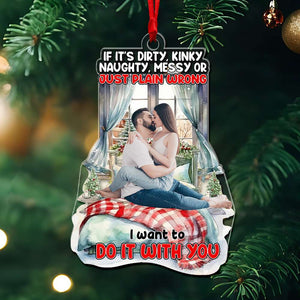 Custom Photo Gifts For Couple Ornament Christmas 05OHLU071024 - Ornament - GoDuckee