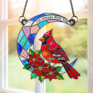 Cardinal Bird Acrylic Window Suncatcher Ornament - Personalized Remembrance Gifts 03napu120625 - Ornament - GoDuckee