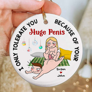 Naughty Couple Gifts, Personalized Ornament, Christmas Gifts - Ornament - GoDuckee