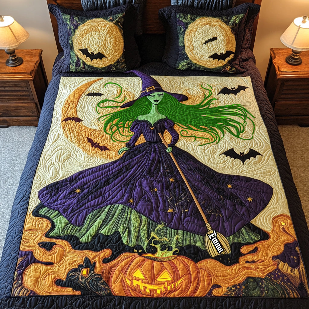 Witch Quilt Bedding Set - Personalized Gifts For Witch Lovers 01tgta030925 - Blanket - GoDuckee