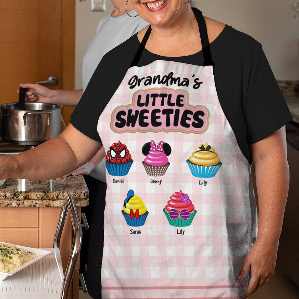 Personalized Gifts For Grandma Aprons Grandma's Little Sweeties 06QHHN060224 - Aprons - GoDuckee