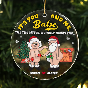 Personalized Gifts For Couple Christmas 10acpu290724 You And Me - Ornament - GoDuckee