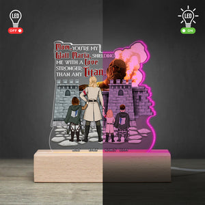 Personalized Gifts For Mom LED Light Mom You're My Wall 03KAPU180124HH - Led Lights - GoDuckee