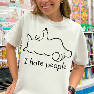 Gifts For Cat Lover Shirt I Hate People 03ACPU010325 - Shirts - GoDuckee