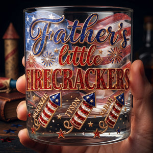 Firecrackers Drinking Glass - Personalized Gifts For Dads 02padt270526 - Glass - GoDuckee