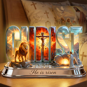 Jesus Christ Resurrection Holy Light Box, Easter Gift For Christians 03qhqn280126 - Light Box - GoDuckee