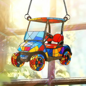 Golf Cart suncatcher - Personalized Gifts For Golf Lover 06PGPU110725 - Ornament - GoDuckee
