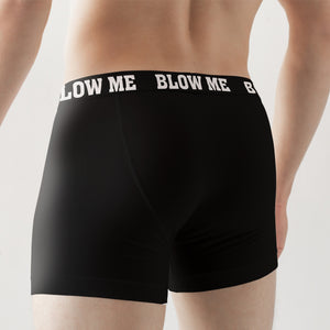 Blow Me, Funny Custom Photo Men Boxer Briefs, Gift For Him, Husband Boxer, Funny Gifts - Boxer Briefs - GoDuckee