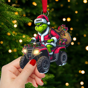 Personalized Gift For ATV Lover Christmas Ornament, Playful ATV Rider 02qhtn061124 - Ornament - GoDuckee