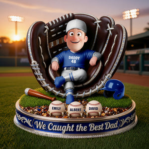 Home Run Dad Acrylic Plaque - Personalized Gifts For Dad 03TYQN190526 - Shaped Plaques - GoDuckee
