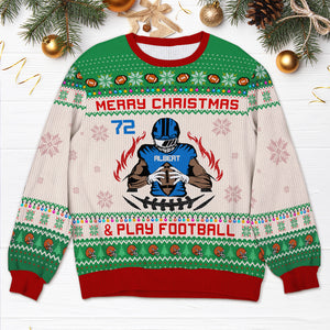 Personalized Gifts For American Football Lovers Ugly Sweater 01QNQN051024 - AOP Products - GoDuckee