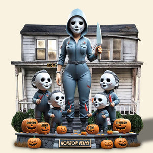 Horror Mom Slay Acrylic Plaque - Personalized Gifts For Mom 01qhdt160425 - Shaped Plaques - GoDuckee