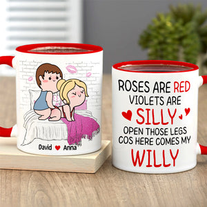 Personalized Gifts For Girlfriend Coffee Mug Here Comes My Willy - Coffee Mugs - GoDuckee