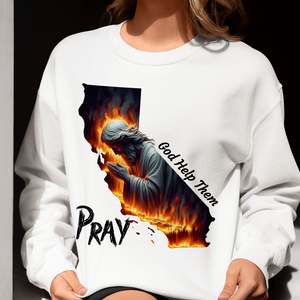 Pray for California Los Angeles Fire Shirt 05ohpu110125 Pray God Help Them - Shirts - GoDuckee