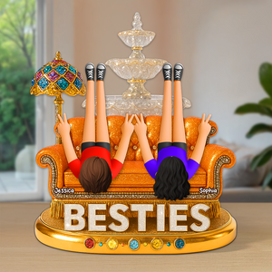 Besties Acrylic Plaque - Personalized Gifts For Best Friends 03napu210525 - Shaped Plaques - GoDuckee