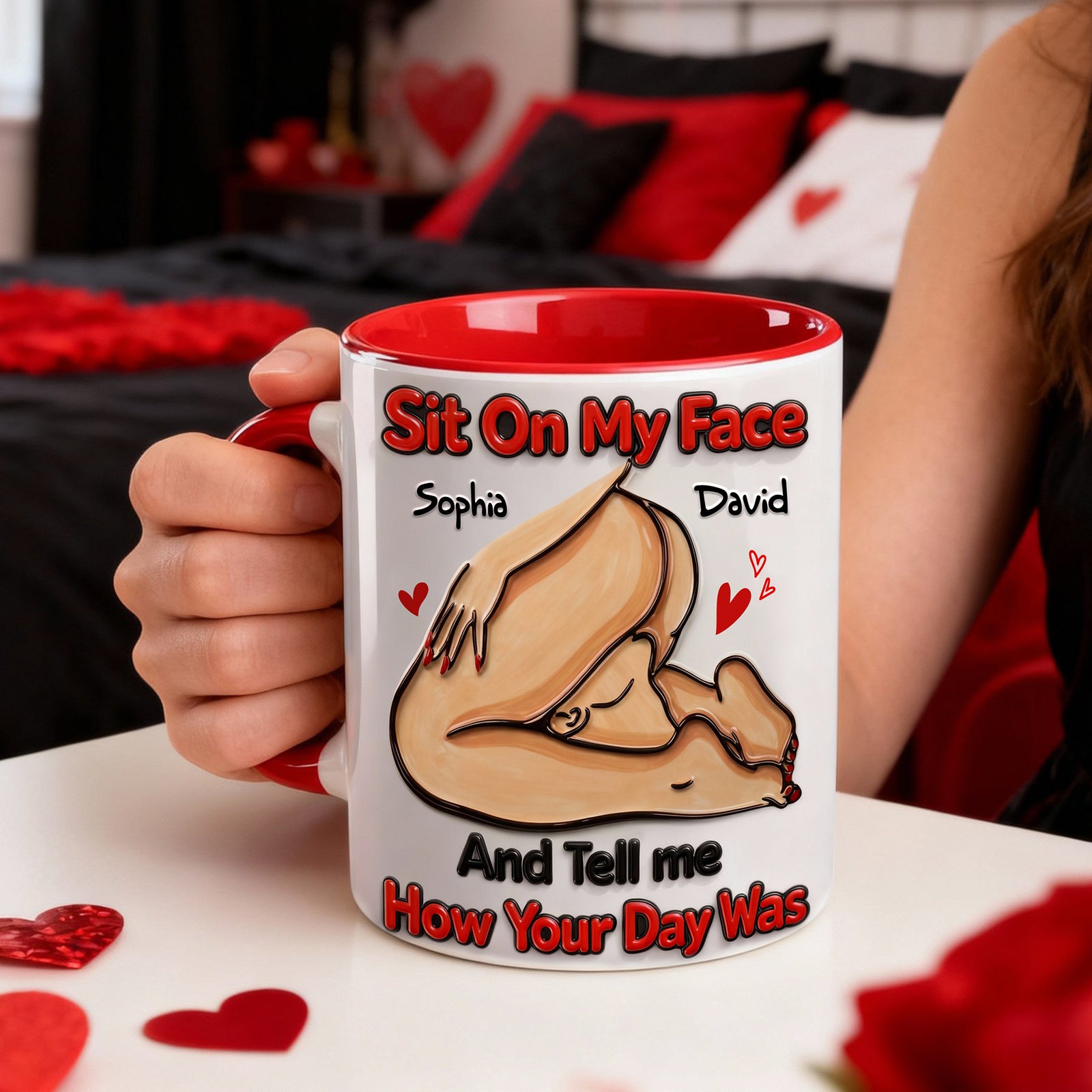 How Your Day Was Couple Coffee Accent Mug - Personalized Gift For Couple 04HULU270126 - Coffee Mug - GoDuckee