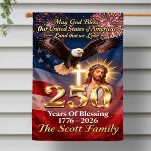 250 Years Of Blessing House Flag - Personalized Gifts For Christians 02HUTN260226 - Flag - GoDuckee