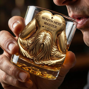 Master Round Glass - Personalized Gifts For Him, Husband, Boyfriend 04QHLU121225 - Glass - GoDuckee