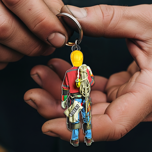 Lineman Keychain - Personalized Gifts For Lineman 07HUPU080725 - Keychains - GoDuckee