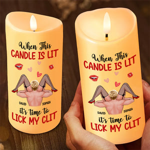 Personalized Gifts For Couple LED Candle, Naughty Couple Christmas 01XQTN251024HH