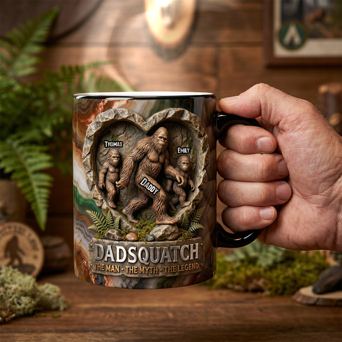 Legendary Sasquatch Dad Magic Mug, Personalized Gifts For Dads 03qhdh070526 - Coffee Mug - GoDuckee