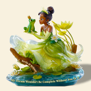 Kissing Frog Couple Acrylic Plaque Personalized Gifts For Couple 02TGDT060525 - Shaped Plaques - GoDuckee