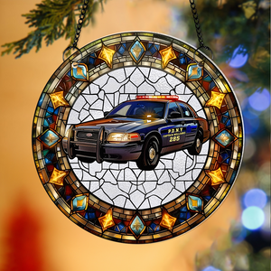 Personalized Christmas Gifts For Firefighter Suncatcher Ornament 78acpu290824 - Ornament - GoDuckee