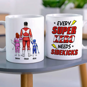 The Power Dad Need Sidekicks 01QHHN040523HH Personalized Family Mug - Coffee Mug - GoDuckee