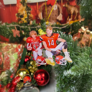 Custom Photo Gifts for American Football Ornament 43acvp140924 - Ornament - GoDuckee