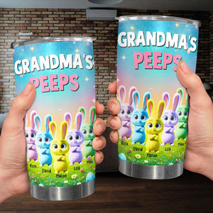 Personalized Gifts For Grandma Easter Day Tumbler Grandma's Bunny Peeps 032TGMH070325 - Tumbler Cup - GoDuckee