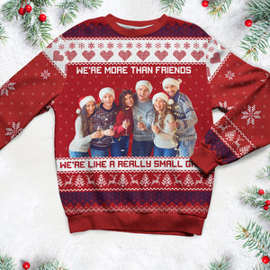 Custom Photo Gifts For Friends Sweatshirt Ugly Christmas 02XQQN081024 - Ugly Christmas Sweater - GoDuckee