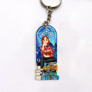 Personalized Gifts For Book Lover Keychain 03HUPU271224PA - Keychains - GoDuckee