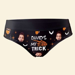 Personalized Gifts For Couple Boxer Briefs Halloween Trick Treat Custom Face Photo 05XQQN010824 - Boxer Briefs - GoDuckee