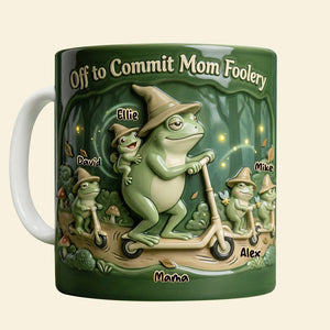 Silly Frog Mom Coffee Mug - Personalized Gifts For Moms 01QHDT030326 - Coffee Mug - GoDuckee