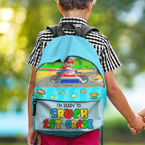 I'm Ready To Crush, Gift For Kid, Personalized Backpack, Racing Backpack, Back To School Gift 02ACHN280723 - Backpack - GoDuckee
