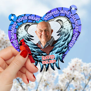 Custom Photo Gifts For Heaven Suncatcher Ornament 02ACDT240624 - Ornament - GoDuckee