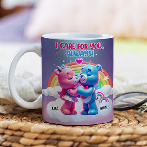 Personalized Gifts For Couple Coffee Mug Bear Couple 01OHMH131224 - Coffee Mug - GoDuckee