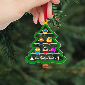 Family Christmas Tree 04htpu311023 Personalized Acrylic Ornament - Ornament - GoDuckee