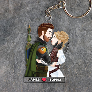 Personalized Gifts For Couple Keychain 03qhpu030724pa - Keychains - GoDuckee