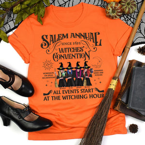 Salem Annual Witches’ Convention All Events Start At The Witching Hour, TT, Personalized Shirt, Gifts For Besties Witch - Shirts - GoDuckee