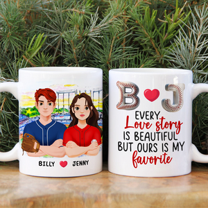 Personalized Gifts For Baseball Lover Couple Coffee Mug 01xqpu171024hg - Coffee Mug - GoDuckee