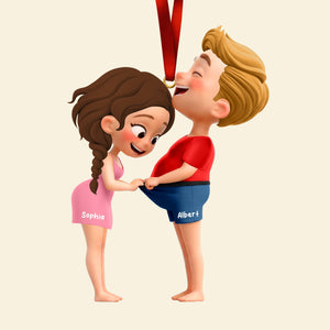 Funny Couple Ornament - Personalized Gifts For Couple 01qhqn181025-Homacus