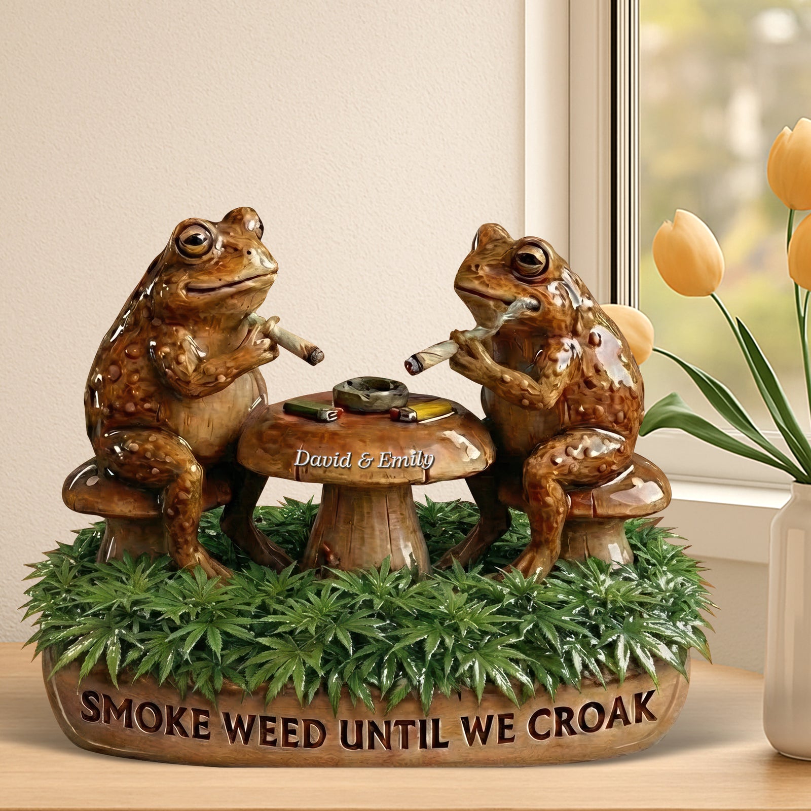 Stoner Soulmates Acrylic Plaque - Personalized Gifts For Smoking Lovers Plaque 02TOQN270126 - Shaped Plaques - GoDuckee